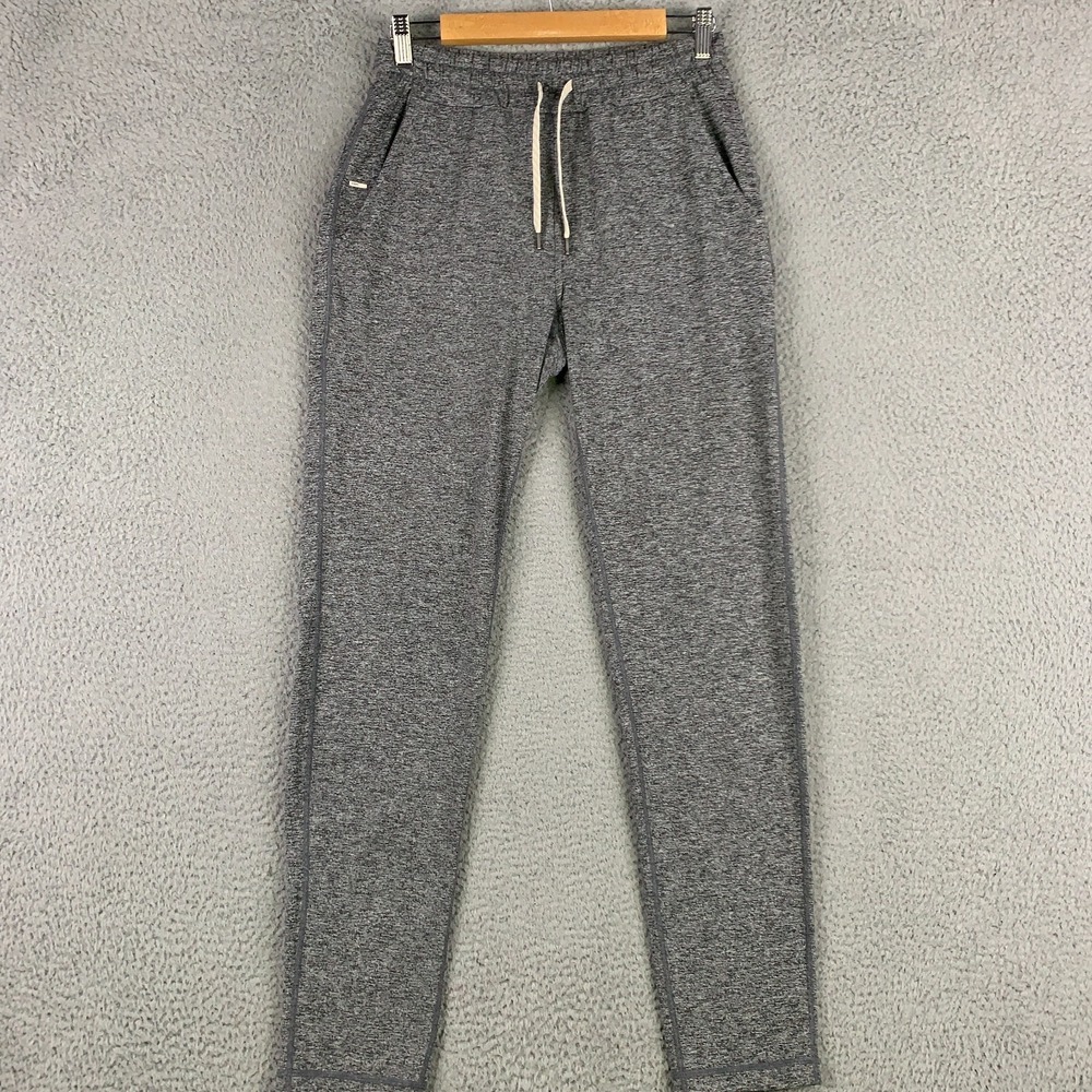 Vuori Ponto Performance Pants Men's Small S Heather Grey Athletic Slim Sweatpant